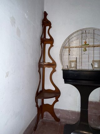 Estantería Esquinera Madera Marrón
