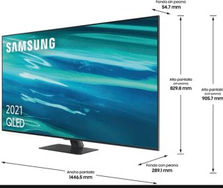 Televisor Samsung de 65" Modelo QE65Q80A