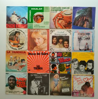 Discos de vinilo a 1 € Pop español rock metal funk