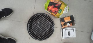 Parrilla de camping plegable Regal carbón pastilla