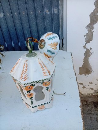 Lámpara de cerámica colgante vintage