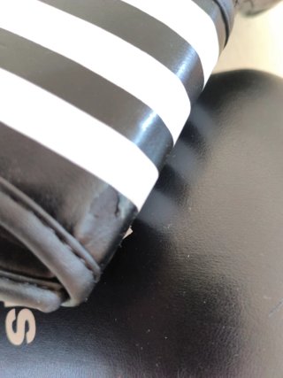 Guantes Boxeo Adidas 12oz adiKP100 Negro y blanco
