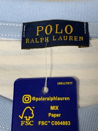 Camiseta Polo Ralph Lauren Rayas Azul Talla M
