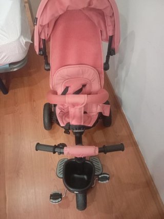 Triciclo Carrito Rosa Kinderkraft