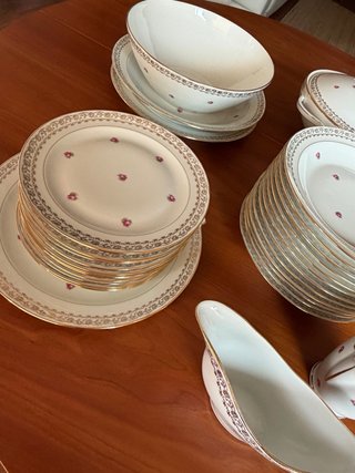 VAJILLA ANTIGUA PORCELANA FRANCESA LIMOGES