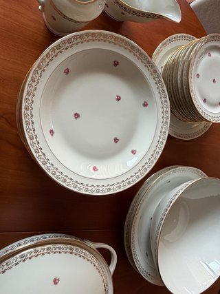 VAJILLA ANTIGUA PORCELANA FRANCESA LIMOGES