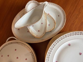 VAJILLA ANTIGUA PORCELANA FRANCESA LIMOGES