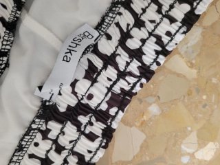 Pantalones cortos florales plisados