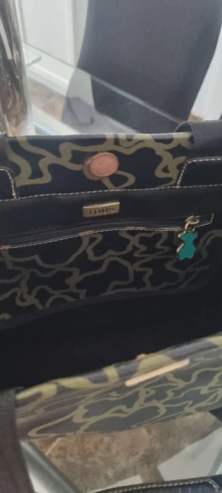 Bolso Tote TOUS Kaos Negro/Verde