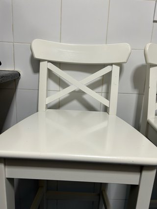 2 Taburetes Altos Madera Ikea
