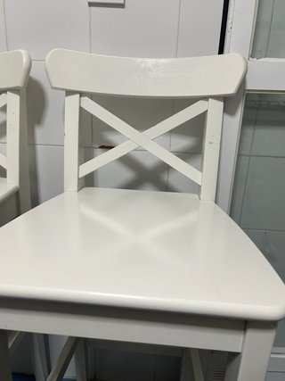 2 Taburetes Altos Madera Ikea
