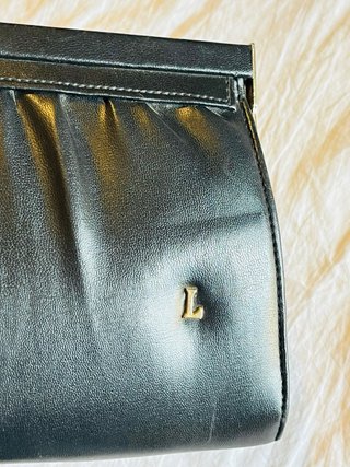 Pochette Clutch vera pelle vintage dettagli oro