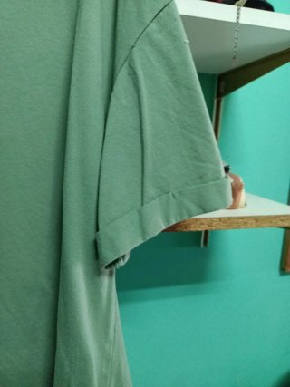 Camiseta algodón verde talla única