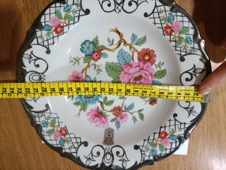 Plato Porcelana Winterling Bohemia Plata de ley
