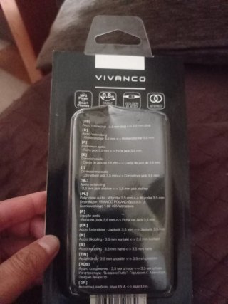 Cavo audio Vivanco 3.5mm (0,8m)