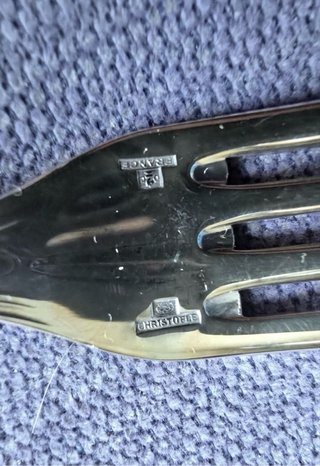 Cubiertos Christofle Plata 900 cuchara tenedor