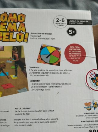 Juego infantil ¡Cómo quema el suelo!