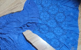 Vestido playero azul Made in Italy