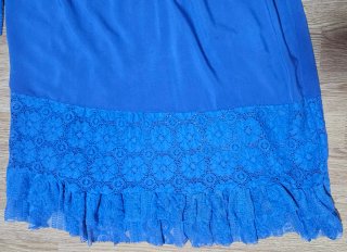 Vestido playero azul Made in Italy