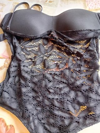 Costume intero pizzo nero