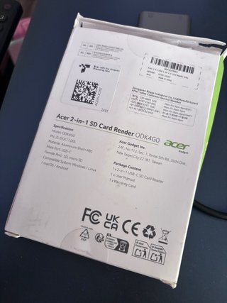 Lector Tarjetas SD/Micro SD USB C Acer