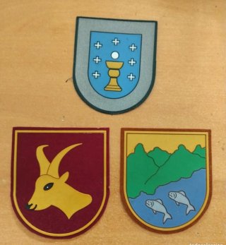 Parche GC Galicia y 2 de Vigilante Caza y Pesca
