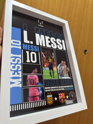 Cuadro L. Messi 10 Balón de Oro