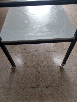 Carro de ruedas metálico para cargas de peso