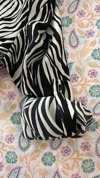 Vestido camisa estampado cebra