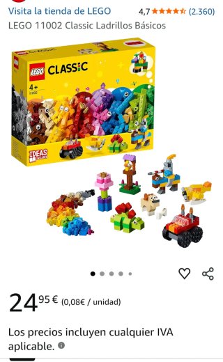 Lego Classic 11002 Caja de Ladrillos