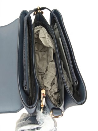Borsa Melluso 1953 Pelle Blu Nuova