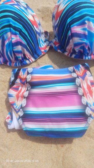 Bikini Gottex azul y rosa