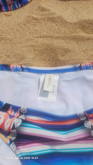 Bikini Gottex azul y rosa
