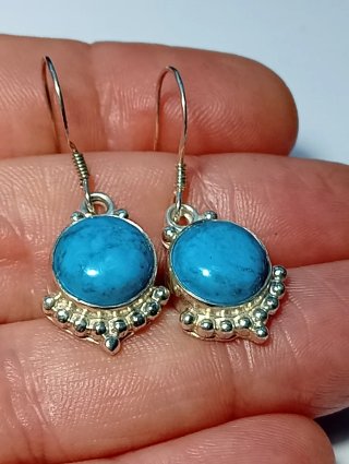 Pendientes Plata Ley Turquesa