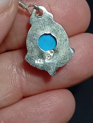 Pendientes Plata Ley Turquesa