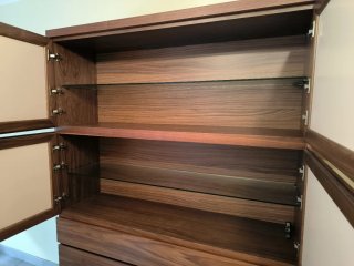 Mueble modular madera y cristal 310x200cm