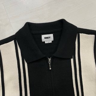 Sudadera Obey Cremallera Rayas M