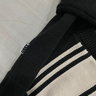 Sudadera Obey Cremallera Rayas M