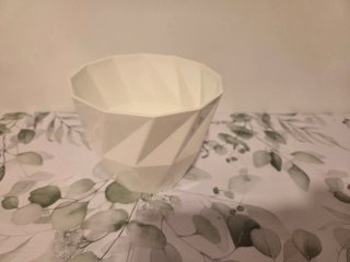Set di vasi beige/grigi in plastica