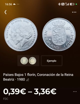 17 Monedas Países Bajos de 1 Florín