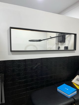 Espejo Rectangular Marco Negro