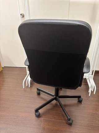 Silla de oficina Ikea negra