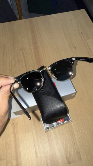 Gafas de Sol Ray-Ban Clubmaster Negro/Dorado