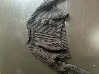 Jersey corto negro trenzado