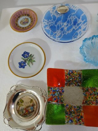 Set 12 piattini/svuotatasche vintage