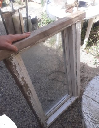 Ventanas de madera con marco y cristal