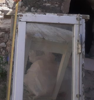 Ventanas de madera con marco y cristal