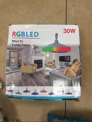 Lámpara Ventilador LED RGB Multifunción