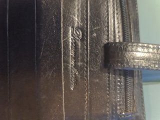 Cartera Balenciaga Piel Cocodrilo Vintage Negra