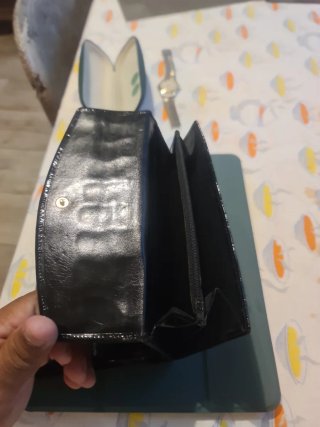 Cartera Balenciaga Piel Cocodrilo Vintage Negra